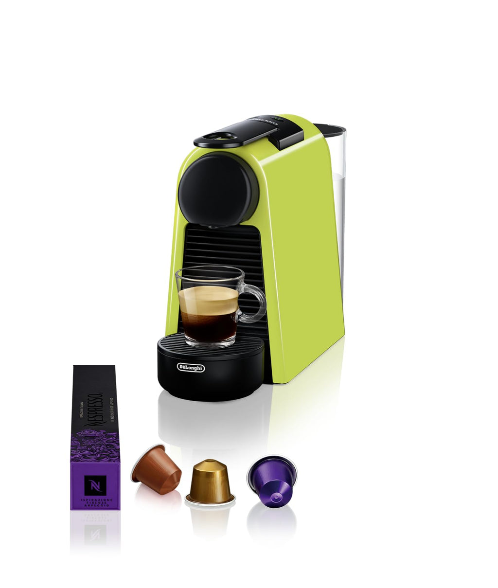 Velustro - Machine à Café Essenza Mini Vert, 19 Bars + Kit de Bienvenue, EN85.L, Citron Vert