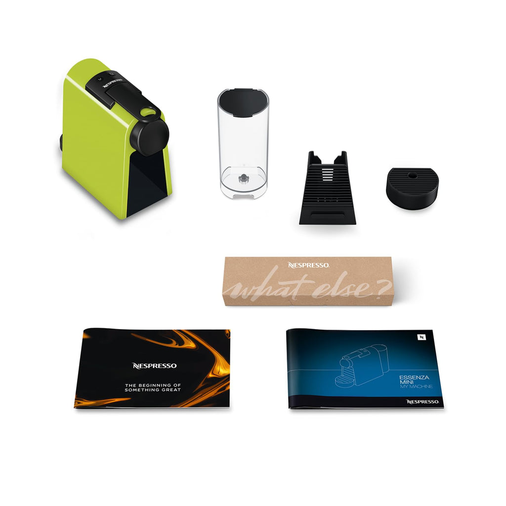 Velustro - Machine à Café Essenza Mini Vert, 19 Bars + Kit de Bienvenue, EN85.L, Citron Vert