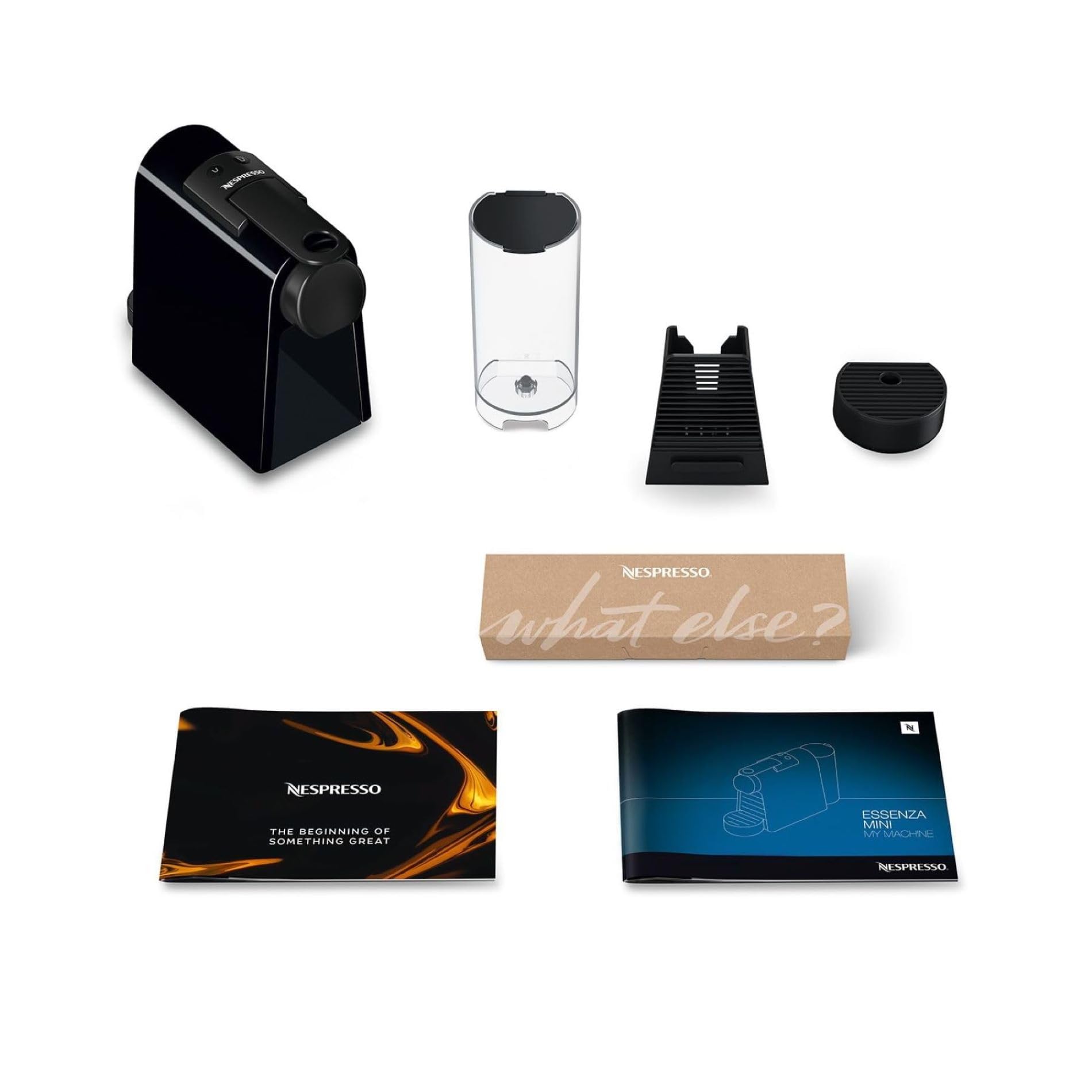 Velustro - Machine à Café Essenza Mini Noir, 19 Bars,Expresso et Lungo, Arrêt Automatique, EN85.B, Noir