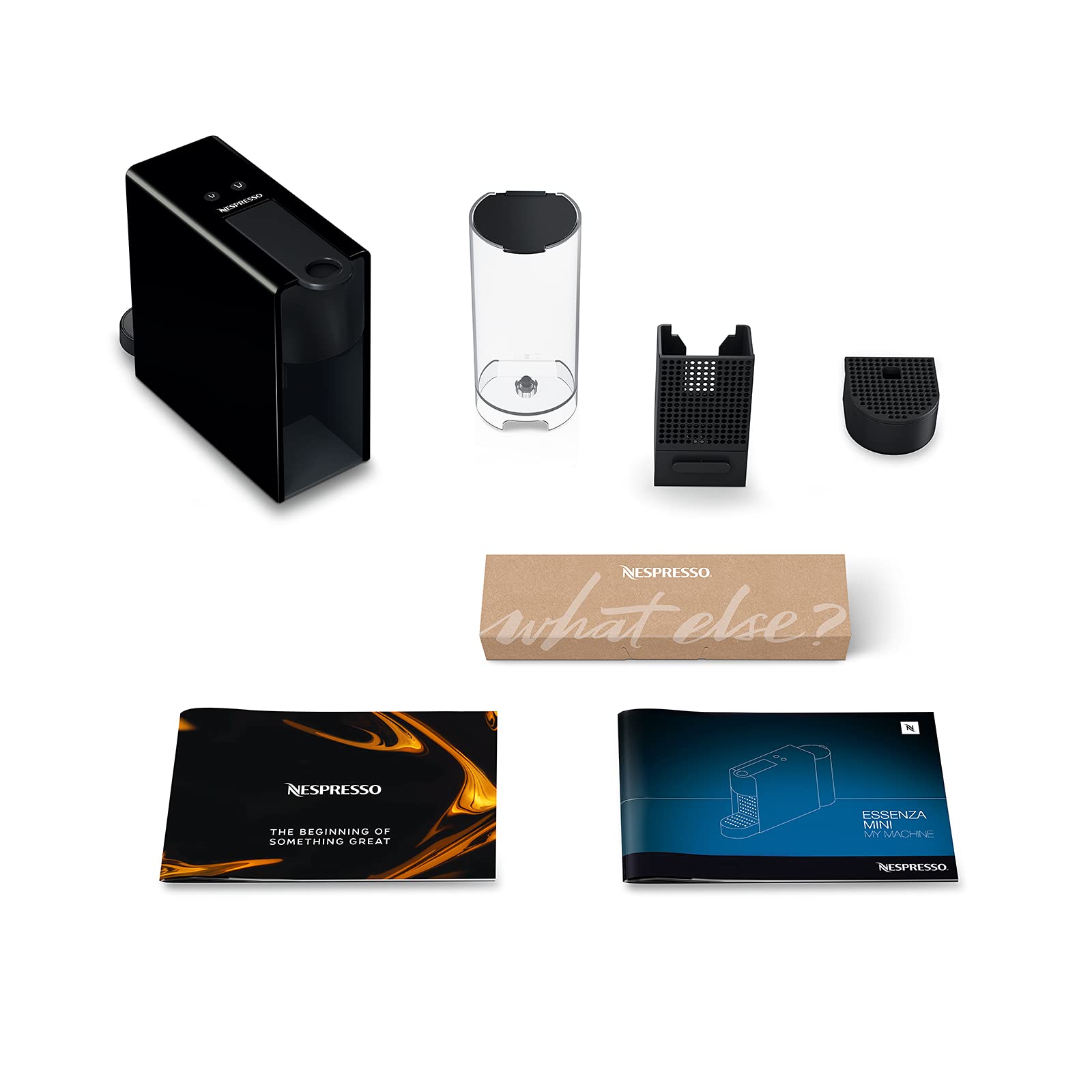 Velustro - Machine à Café Essenza Mini Noir Cafetière à Capsules XN110810, Noir