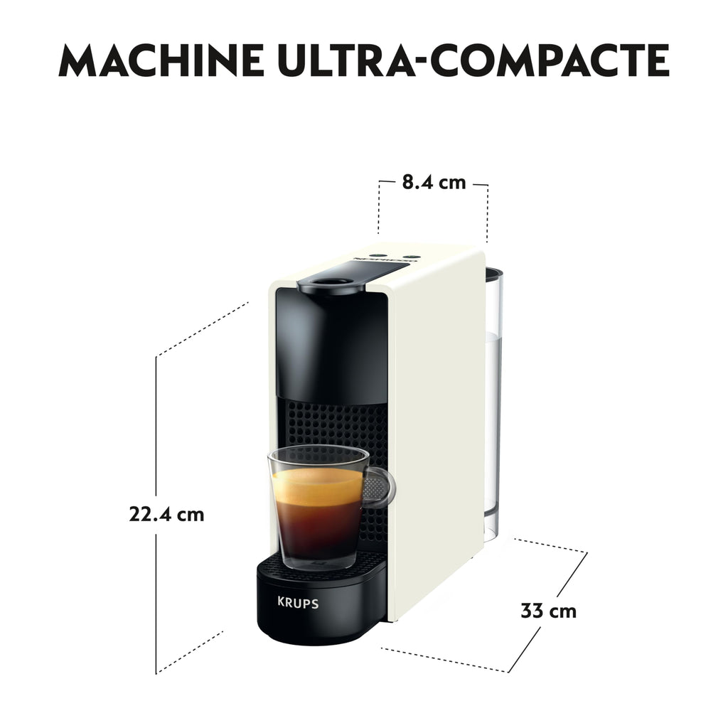 Velustro - Machine à Café Essenza Mini Blanche, 19 Bars, Expresso et Lungo, YY2912FD, Blanc