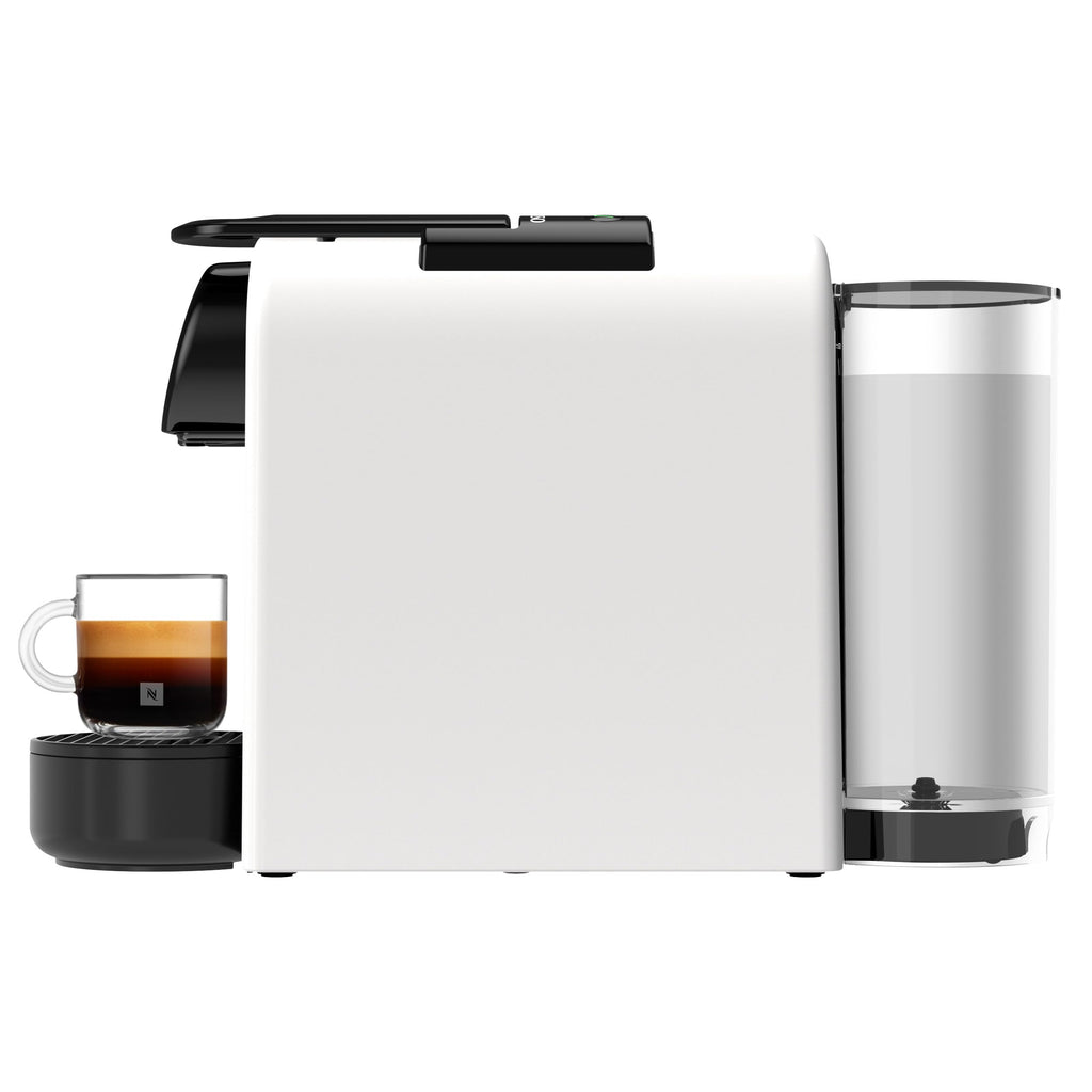 Velustro - Essenza Mini Machine à café automatique, machine à capsules monotasse, pression 19 bars, blanc mat, EN85.WMT