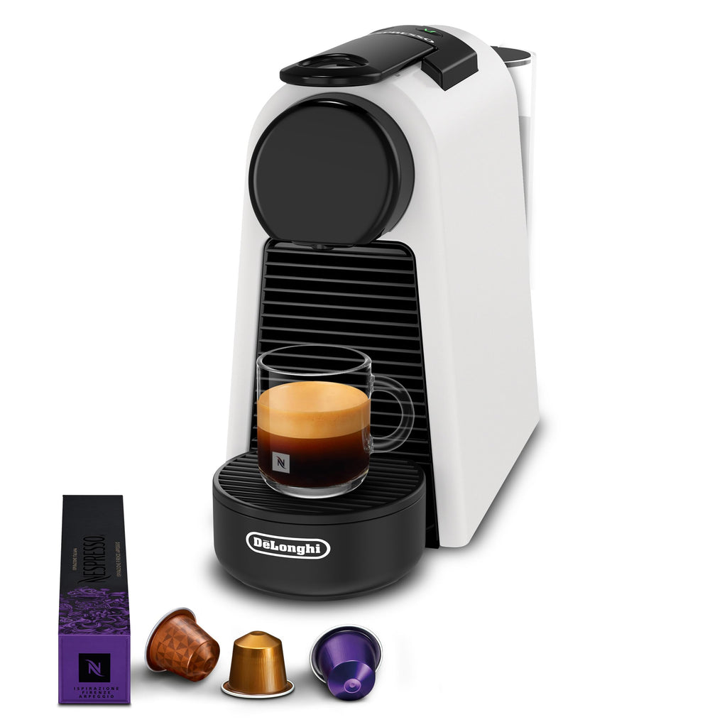 Velustro - Essenza Mini Machine à café automatique, machine à capsules monotasse, pression 19 bars, blanc mat, EN85.WMT