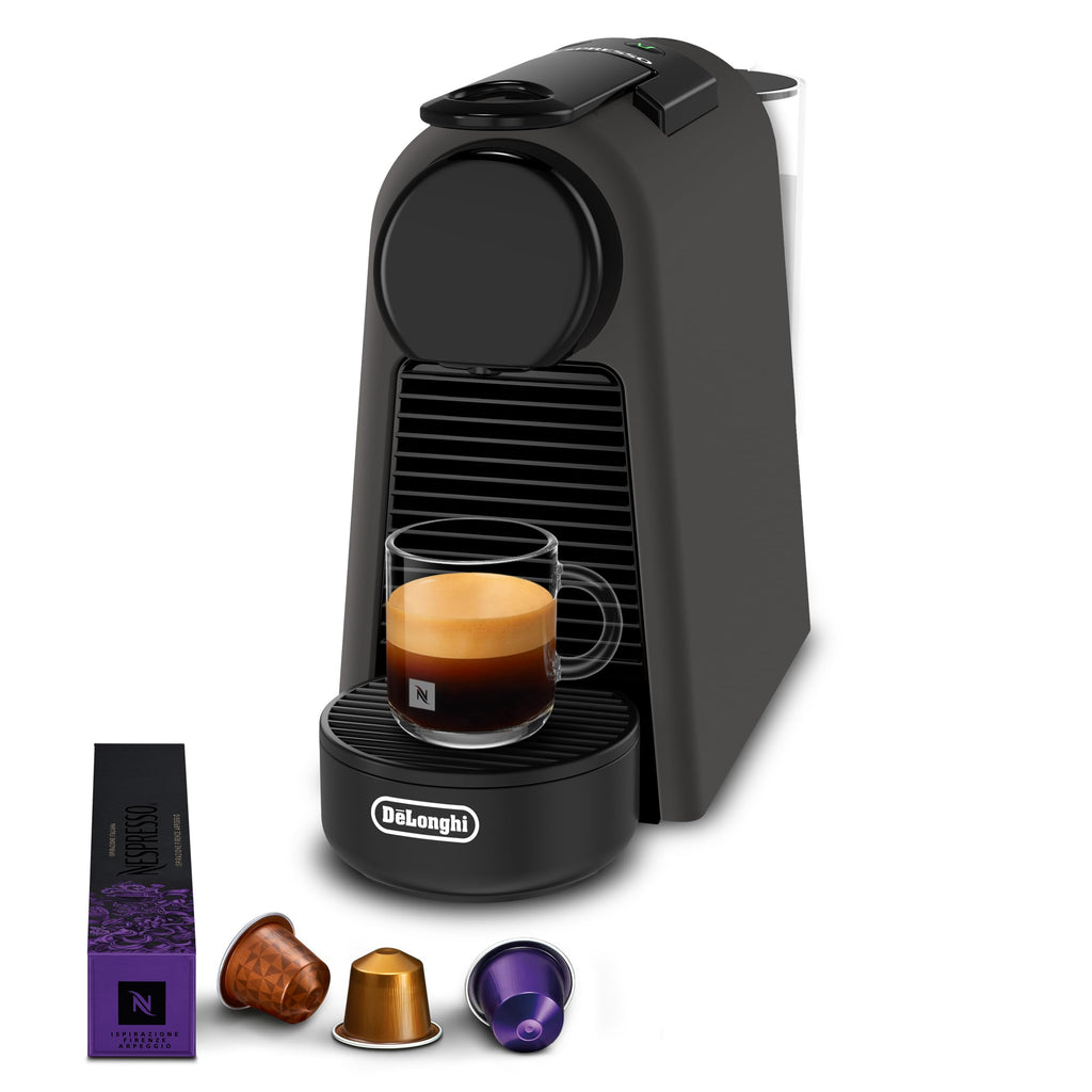 Velustro - Essenza Mini - Machine à Café à Capsules , Kit de Bienvenue Inclus, Design Compact, Pression 19 Bars, Noir Mat, EN85.BKMT
